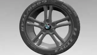 BMW Tire and wheel - made in blender