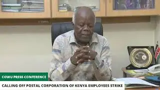 COWU PRESS CONFERENCE TO CALL OFF STRIKE