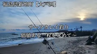 【2月】初めてのサーフ🎵これが本気のカレイ釣り🎣是非最後までご覧下さい‼️🙇‍♂️