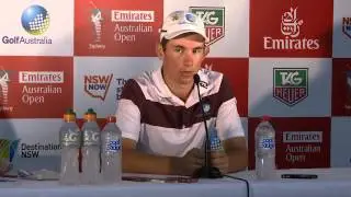 Lucas Herbert chats to media ahead of the 2014 Emirates Australian Open Golf