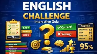 English Challenge - Test Your English (Interactive Quiz)
