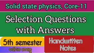 5th semester Solid state physics important Long question answer || Bragg's law || Miller indices