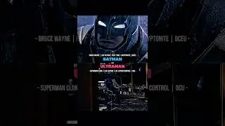 DCEU Batman vs DCU Ultraman #Battle #Versus #VS #DC #MARVEL