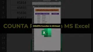 How to Use the COUNTA Function in Excel