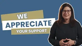 We appreciate your support