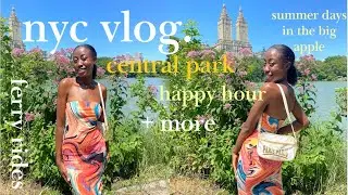 NYC WEEKLY VLOG | central park, happy hour, ferry rides + more