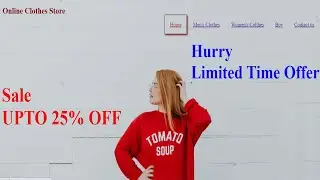 Design Home Page in a Website using HTML and CSS.