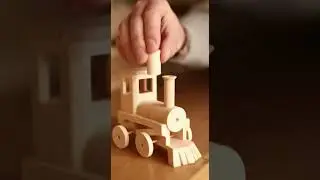This Wooden Train Feels Timeless #woodentoys #woodworking #woodentrain #handmade