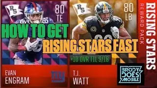 Madden Mobile 18 FASTEST AND MOST EFFICIENT WAY TO GET RISING STAR TOKENS AND PLAYERS!