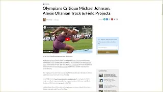 Why it's GREAT Michael Johnson and New Track League can move forward the Sport