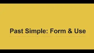 A2 English Grammar Lesson 4 | Past Simple: Form & Use | Learn English with Aime