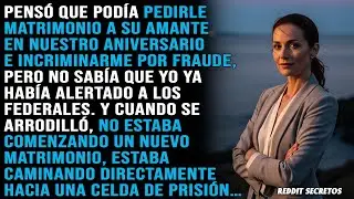 Le propuso matrimonio a su amante en nuestro aniversario de bodas. Se puso pálido cuando la puerta..