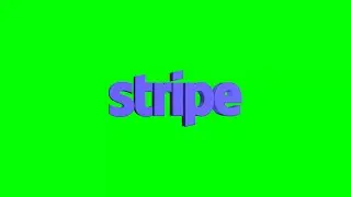 stripe Logo Icon Revolving 3D Animation Loop on Green Screen | 4K | FREE TO USE