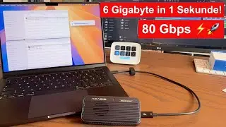 Extrem schnell! Thunderbolt 5 SSD-Gehäuse im Test – Acasis TBU501 Pro mit 80 Gbps & Samsung 990 Pro