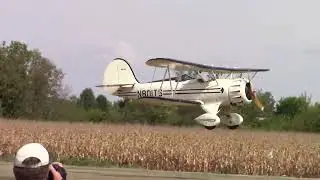 WACO Fly-in 2025; WACO YMF Takeoff
