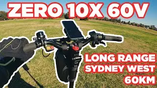 ZERO 10X 60V Long Range Ride Sydney Australia | 60KM | 5K GoPro Hero 9