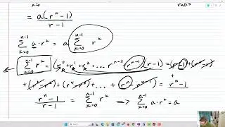Explicit formulas for geometric series