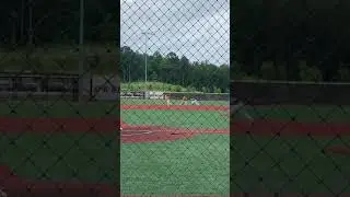 Third base throw to first! OUT #3!!