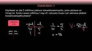 KAIKKI sanalliset lääkelaskut (osa II, 12 esimerkkiä)