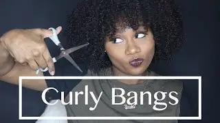 Cutting Curly Bangs | Natural Hair | Shardel Haden
