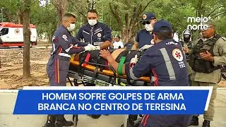 Homem sofre golpes de arma branca na pra&ccedil;a da Bandeira, no Centro de Teresina | Meio Norte