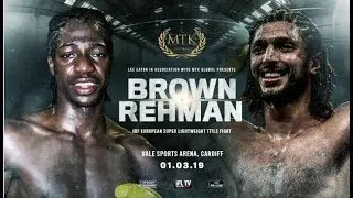 MTK GLOBAL PRESENTS *CARDIFF FIGHT NIGHT* - LIVE ON IFL TV! - BROWN v REHMAN (& FULL UNDERCARD)