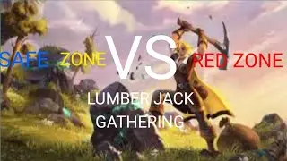 Safe zone vs lethal zone Gathering comparison lumberjack profession ||Albion one (Mobile)