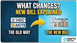 The End of UGC & AICTE? India's New Education Bill Explained 🇮🇳