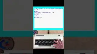 INPUT Bug on Commodore VIC-20 #8bit #vic20 #shorts