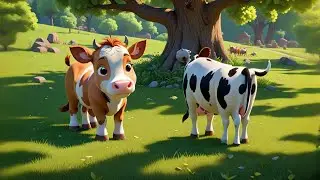 Nine Baby Cows Learn What&rsquo;s Hot | Learning Temperature Song for Kids | Learn Hot and Cold