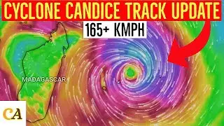 Cyclone Candice Speed & Trajectory Update | Meteo Maurice Today - Jan 22, 2024