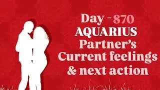 Aquarius Partners current feeling🩷next action in 24 hour #hinditarot #dailylovetarot  day - 870