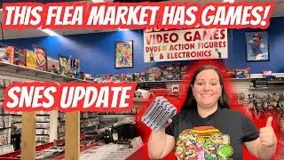 This FLEA MARKET in Maryland Had TONS of Video Games! SNES Set Update 378/721!