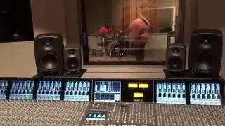 Kael recording live in the studio