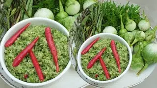 បុកផ្លែខ្នឹងជាមួយត្រីអាំង#ម្ហូបជនបត់ផ្លែក#countrysidelife #countrysidefood #countrysidefoodcooking