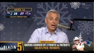Can Patriots UPSET Ravens? Colin Cowherd's BOLD CONFUSING Prediction | NFL