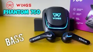 Wings Phantom 760 : Unboxing & Review ⚡ 40 Ms Latency - 50 Hrs Backup !! Best Gaming Tws ??