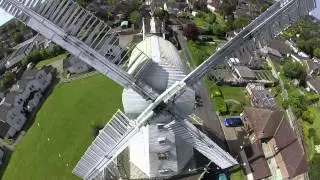 DJI Phantom 2 aerial video footage of Willesborough Windmill