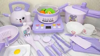 Satisfying with Unboxing & Review Miniature Kitchen Set Toys Cooking Video | ASMR Videos no music
