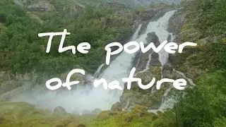 The POWER of NATURE - Stunning Waterfall at Jostedalsbreen Nationalpark in Norway