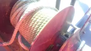 Trawler Winch in Operation