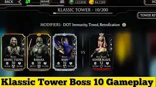 Klassic Tower Boss Battle 10 Fight + Reward | MK Mobile
