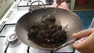 MasAk menu breakfast sekaligus masak menu pagi//nasi goreng ikan bilis//pekasam ikan//ayam goreng 