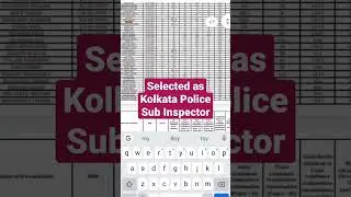 selected as Kolkata Police Sub Inspector (rank 12)#westbengal #wbp #kpsi #ssc #police