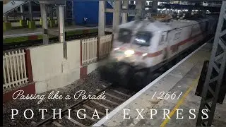 POTHIGAI EXPRESS 12661 PASSING CALM AND COOL WITH ELECTRIC TRACTION