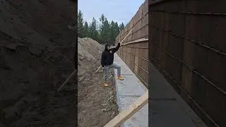 Duncan explains how a retaining wall works.