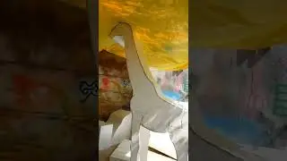 giraffe sculpture styrofom