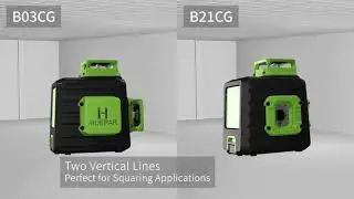 Huepar 3D Cross Line Self leveling Laser Level 12 lines Green Beam