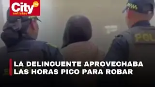 Una mujer fue capturada con siete celulares robados en Transmilenio | CityTv