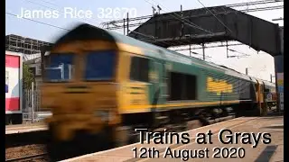 Trains at Grays, 12th August 2020